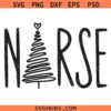 Nurse Christmas Tree SVG, Christmas Nurse svg, Xmas Nurse svg, Holiday Nurse svg, Nursing Christmas Tree svg