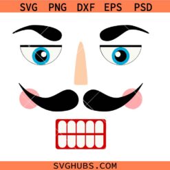 Nutcracker Face SVG, Nutcracker Face PNG, Nutcracker Face svg png