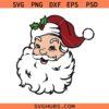 Santa Face Svg, Santa Christmas Png, Santa Face svg, Christmas svg