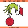 Grinch Hand SVG, Grinch hand PNG, Grinch Christmas hand svg, Grinch ornament svg