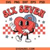 Six seven Boy Valentine SVG, Six Seven Heart SVG PNG, Boy And Girl Valentine SVG PNG