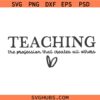 Teaching the profession that creates all others svg, Teacher Quote SVG, Back To School SVG