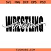 Wrestling Mom SVG, My Heart Is On That Mat Sleeve SVG,Wrestling Mom PNG