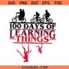 100 Days of Learning Things Svg Png, Teacher Student Gift Svg Png, The Upside Down Hawkins Design Svg Png, 100th Day of School Svg Png