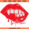 Bite Me SVG PNG, Bite Me Lips Valentine svg png, Bite me Vampire Lips Halloween svg png