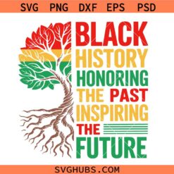 Black History Honoring The Past Inspiring The Future Svg, Black History Month Svg, Martin Luther King Day Svg