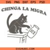 Chinga La Migra Shirt svg png, Political cat pro immigration svg png, Abolish ICE print Svg png, Human Rights Civil Rights Equality Tee