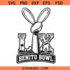 Bunny Bowl svg Png, The Benito Bowl Svg, Football Bowl Halftime Svg, Football Fan svg