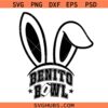 Benito Bowl 2026 SVG, Benito Bowl Svg Png, Bunny Bowl Svg, Funny Super Bowl Svg, Game Day Svg