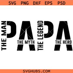 Fathers Day svg, Dad the Man svg, Daddy Png, Dad svg, Papa svg