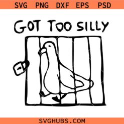 Got Too Silly Goose T-Shirt svg png, unisex t shirt svg png, silly goose svg png, Funny Animal Meme Tee svg png