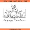 Happy Easter svg png, Easter svg png, Floral Bunny svg png, Spring Svg png, Flowers Svg png, Easter Shirt svg png