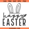 Happy Easter SVG PNG, Easter Vibes Svg, Easter Bunny Svg, Kids Easter Svg