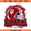 Indiana Football Helmet PNG SVG, Indiana Red Splatter SVG, Indiana Helmet PNG SVG