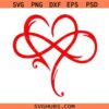 Infinity heart svg, love svg, valentine's day svg