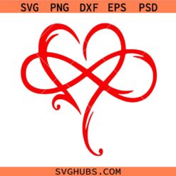 Infinity heart svg, love svg, valentine's day svg