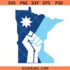 Resist Minnesota SVG, Social Justice Feminist Png, Minnesota Resist Rebel New State Flag svg
