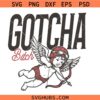 Gotcha bitch cupid digital graphic PNG SVG, Retro Valentine's day svg png, Funny lover gift svg
