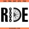 Ride Svg, Ride Bicycle Logo Svg, Biker Svg
