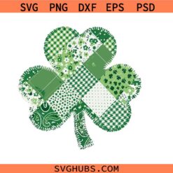 Shamrock Svg Png, St Patricks Day Svg Png, Patchwork St Patrick Svg Png, Lucky Svg Png, Irish Svg png