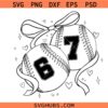 Six Seven Valentine Baseball Png Svg, 6 7 Coquette Valentine Baseball Png Svg, Six Seven Baseball Png Svg