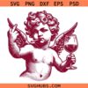 Snarky Cupid Middle Finger Svg, Cupid Middle Finger Svg, Valentine Svg