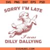 Sorry I'm Late I Was Dilly Dallying Sweatshirt svg png, Baby Lamb Sheep svg png, Mental Health Svg Png, Animal Sweater svg png