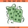 6 7 Playing Cards Patrick Png svg, Funny Coquette St Patricks Day Png svg, Lucky Six Seven Shamrock Png svg