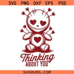 Thinking About You Anti Valentine Svg Png, Adult Humor Valentine’s Day svg png, Scary Vday svg png