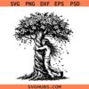 Tree hugger svg, nature svg, tree svg, beauty, people, drawing, nature lover svg,