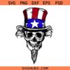 Uncle Sam Skull SVG, 4th of July svg, 4th of july uncle American sam svg