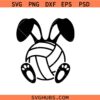 Volleyball Bunny SVG PNG, Volleyball Bunny Ears SVG PNG, Volleyball Easter SVG PNG, Bunny Ears SVG PNG,