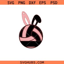 Volleyball-Sports Easter SVG PNG, Volleyball Bunny Ears SVG PNG, Volleyball Easter SVG PNG, Bunny Ears SVG PNG,
