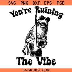 Marcus The Worm You're Ruining The Vibe PNG SVG, Marcus The Worm Meme SVG