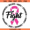 Fight Cancer Svg png, Cancer Awareness Svg png, Breast cancer Svg png