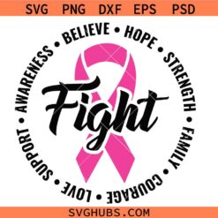 Fight Cancer Svg png, Cancer Awareness Svg png, Breast cancer Svg png