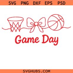 Basketball Game day svg png, Basketball goal svg png, Single line png svg