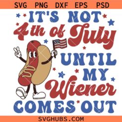 It's Not 4th Of July Until My Wiener Comes Out svg, America svg, 4th Of July svg, Memorial day svg