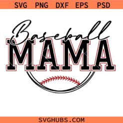 Baseball Mama SVG PNG, Baseball Mom Svg, Baseball Svg, Sports Mom Svg, baseball Bow svg, Retro baseball Mama svg