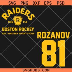 Boston Raiders Hockey svg, College Hockey SVG, Boston Raiders Sports Logo SVG