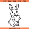 Bunny heart SVG, Bunny with Heart SVG, Easter Heart SVG, Easter Bunny Heart SVG