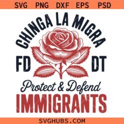 Chinga La Migra Protect Immigrants Svg Png, Abolish ICE Svg Png, Immigrant Rights Svg Png