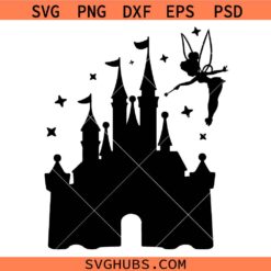 Cinderella Princess Disneyland Castle Svg Png, Fairy Mouse Ears Svg Png
