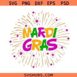Colorful Mardi Gras Fireworks Svg Png, Fireworks Svg Png, Fleur De Lis Svg Png