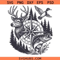 Deer Duck Fishing SVG, Fishing Clipart SVG, Duck Scenery SVG, Hunting Shirt SVG This is a downloadable vector. You will instantly download a zipped file containing the files in the formats of SVG, PNG, EPS, PNG, PSD, PDF, DXF and AI. You can opt to download a free SVG under Free SVG category to test the quality of our files. The files are compatible with major cut machines such as cricut (Design Space) and silhouette. They are ideal for cutting, scrap booking, vinyl decals, stickers, iron-on, invitation cards, sublimation, laser cutters, engraving, among other desired use. How to Download: - Add to cart the files. - Click checkout button to Complete Payment. - Complete the payment. You will be redirected to a download page where you can download the files. - The files will also be auto sent to your email address. Ensure you check your email junk folder. Visit our Download Guide Page for a detailed guide on how to download. Terms of use: The files should not be shared or resold in their digital format. You can however use the designs to make and sell unlimited physical product like shirts, tumblers etc. For Help visit our contact page. Thank you for shopping with us. Happy crafting.