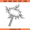 Hammer of Thor and lightning bolts Svg Png, Nordic god Svg Png, Viking Svg Png
