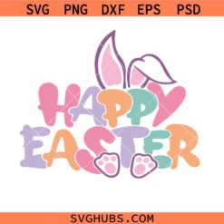 Happy easter svg, easter svg, easter holidays svg, good friday svg, rabbit, Easter bunny svg