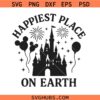 Happiest Place on Earth Svg Png, Magical Castle Fireworks Svg Png, Magical Kingdom Svg Png