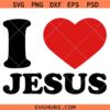 I Love Jesus Svg, Jesus is Kingn svg, Religious Jesus Christ svg