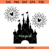 Magical Castle Fireworks Svg Png, Mouse Castle Svg Png, Family Vacation Svg Png